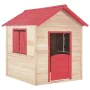 Casa de juegos para niños de madera de abeto rojo de , Casitas infantiles - Ref: Foro24-91792, Precio: 391,56 €, Descuento: %