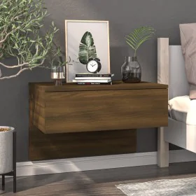 Mesita de noche de pared marrón roble by , Nightstands - Ref: Foro24-816944, Price: 40,45 €, Discount: %