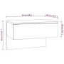 Mesita de noche de pared marrón roble von , Nachttische - Ref: Foro24-816944, Preis: 40,45 €, Rabatt: %