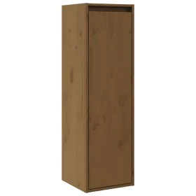 Armario de pared madera maciza de pino marrón miel 30x30x100 cm by , Shelves and shelves - Ref: Foro24-813511, Price: 61,32 €...