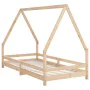 Estructura de cama infantil madera maciza de pino 90x190 cm von , Kinderbetten und Betten für Kinder - Ref: Foro24-834492, Pr...