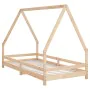 Estructura de cama infantil madera maciza de pino 90x190 cm von , Kinderbetten und Betten für Kinder - Ref: Foro24-834492, Pr...