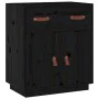 Aparador de madera maciza de pino negro 65,5x40x75 cm von , Sideboards - Ref: Foro24-820131, Preis: 82,70 €, Rabatt: %