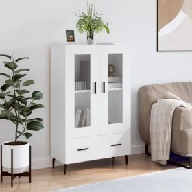 Aparador alto madera de ingeniería blanco 69,5x31x115 cm von , Sideboards - Ref: Foro24-828316, Preis: 89,61 €, Rabatt: %