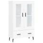Aparador alto madera de ingeniería blanco 69,5x31x115 cm de , Aparadores - Ref: Foro24-828316, Precio: 89,60 €, Descuento: %