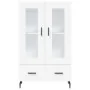 Aparador alto madera de ingeniería blanco 69,5x31x115 cm de , Aparadores - Ref: Foro24-828316, Precio: 89,60 €, Descuento: %