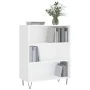 Estantería madera de ingeniería blanco 69,5x32,5x90 cm de , Librerías y estanterías - Ref: Foro24-828356, Precio: 55,47 €, De...