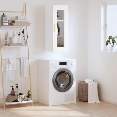 Armario de pared blanco 34,5x34x90 cm de , Aparadores - Ref: Foro24-828892, Precio: 42,73 €, Descuento: %
