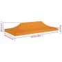Techo de carpa para celebraciones naranja 6x3 m 270 g/m² by , Covers for tents and gazebos - Ref: Foro24-315329, Price: 61,99...