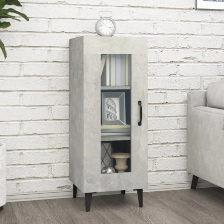 Aparador de madera contrachapada gris hormigón 34,5x34x90 cm de , Aparadores - Ref: Foro24-812406, Precio: 63,13 €, Descuento: %