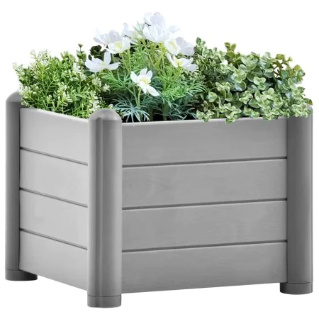 Arriate de jardín PP gris piedra 43x43x35 cm by , Pots and planters - Ref: Foro24-317579, Price: 70,72 €, Discount: %