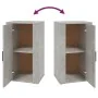 Aparador de madera contrachapada gris hormigón 40x33x70 cm by , Sideboards - Ref: Foro24-819416, Price: 54,79 €, Discount: %