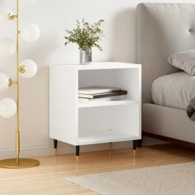 Mesita de noche madera de ingeniería blancp 40x30x50 cm by , Nightstands - Ref: Foro24-826764, Price: 35,88 €, Discount: %