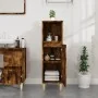 Armario de baño madera contrachapada roble ahumado 30x30x100 cm de , Muebles de baño - Ref: Foro24-819809, Precio: 55,18 €, D...