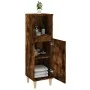 Armario de baño madera contrachapada roble ahumado 30x30x100 cm de , Muebles de baño - Ref: Foro24-819809, Precio: 55,18 €, D...