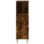 Armario de baño madera contrachapada roble ahumado 30x30x100 cm de , Muebles de baño - Ref: Foro24-819809, Precio: 55,18 €, D...