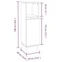 Armario de baño madera contrachapada roble ahumado 30x30x100 cm de , Muebles de baño - Ref: Foro24-819809, Precio: 55,18 €, D...