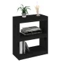 Estantería/divisor de espacios madera pino negro 60x30x71,5 cm de , Librerías y estanterías - Ref: Foro24-808162, Precio: 52,...