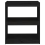 Estantería/divisor de espacios madera pino negro 60x30x71,5 cm de , Librerías y estanterías - Ref: Foro24-808162, Precio: 52,...