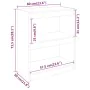 Estantería/divisor de espacios madera pino negro 60x30x71,5 cm de , Librerías y estanterías - Ref: Foro24-808162, Precio: 52,...