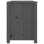 Armario auxiliar de madera maciza de pino gris 100x40x54 cm de , Aparadores - Ref: Foro24-821776, Precio: 139,34 €, Descuento: %