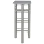 Mesa y taburetes de cocina con estantes de madera y acero gris von , Möbelsets für Küchen und Esszimmer - Ref: Foro24-284401,...