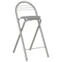 Mesa y taburetes de cocina con estantes de madera y acero gris von , Möbelsets für Küchen und Esszimmer - Ref: Foro24-284401,...