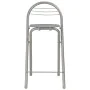 Mesa y taburetes de cocina con estantes de madera y acero gris von , Möbelsets für Küchen und Esszimmer - Ref: Foro24-284401,...
