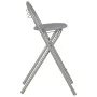 Mesa y taburetes de cocina con estantes de madera y acero gris von , Möbelsets für Küchen und Esszimmer - Ref: Foro24-284401,...