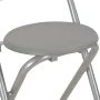Mesa y taburetes de cocina con estantes de madera y acero gris von , Möbelsets für Küchen und Esszimmer - Ref: Foro24-284401,...
