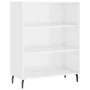 Estantería madera de ingeniería blanco brillo 69,5x32,5x90 cm de , Aparadores - Ref: Foro24-828382, Precio: 45,11 €, Descuent...