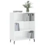 Estantería madera de ingeniería blanco brillo 69,5x32,5x90 cm de , Aparadores - Ref: Foro24-828382, Precio: 45,11 €, Descuent...