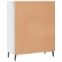 Estantería madera de ingeniería blanco brillo 69,5x32,5x90 cm de , Aparadores - Ref: Foro24-828382, Precio: 45,11 €, Descuent...