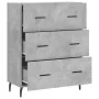 Aparador de madera de ingeniería gris hormigón 69,5x34x90 cm von , Sideboards - Ref: Foro24-827872, Preis: 98,24 €, Rabatt: %