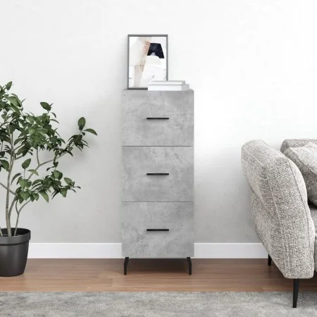 Aparador de madera contrachapada gris hormigón 34,5x34x90 cm de , Aparadores - Ref: Foro24-828624, Precio: 75,29 €, Descuento: %