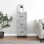 Aparador de madera contrachapada gris hormigón 34,5x34x90 cm de , Aparadores - Ref: Foro24-828624, Precio: 75,29 €, Descuento: %