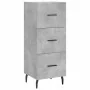 Aparador de madera contrachapada gris hormigón 34,5x34x90 cm de , Aparadores - Ref: Foro24-828624, Precio: 75,29 €, Descuento: %