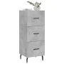 Aparador de madera contrachapada gris hormigón 34,5x34x90 cm de , Aparadores - Ref: Foro24-828624, Precio: 75,29 €, Descuento: %