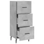 Aparador de madera contrachapada gris hormigón 34,5x34x90 cm de , Aparadores - Ref: Foro24-828624, Precio: 75,29 €, Descuento: %