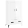 Aparador alto madera de ingeniería blanco brillo 69,5x31x115 cm de , Aparadores - Ref: Foro24-830326, Precio: 100,36 €, Descu...