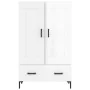 Aparador alto madera de ingeniería blanco brillo 69,5x31x115 cm de , Aparadores - Ref: Foro24-830326, Precio: 100,36 €, Descu...