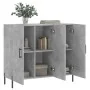 Aparador de madera de ingeniería gris hormigón 90x34x80 cm de , Aparadores - Ref: Foro24-828120, Precio: 85,22 €, Descuento: %