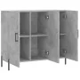 Aparador de madera de ingeniería gris hormigón 90x34x80 cm de , Aparadores - Ref: Foro24-828120, Precio: 85,22 €, Descuento: %