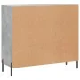Aparador de madera de ingeniería gris hormigón 90x34x80 cm de , Aparadores - Ref: Foro24-828120, Precio: 85,22 €, Descuento: %