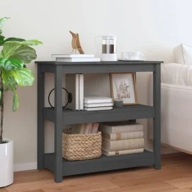 Mesa consola de madera maciza de pino gris 80x40x74 cm von , Seitentische - Ref: Foro24-821671, Preis: 95,25 €, Rabatt: %