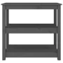 Mesa consola de madera maciza de pino gris 80x40x74 cm de , Mesas auxiliares - Ref: Foro24-821671, Precio: 95,51 €, Descuento: %