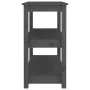 Mesa consola de madera maciza de pino gris 80x40x74 cm de , Mesas auxiliares - Ref: Foro24-821671, Precio: 95,51 €, Descuento: %