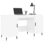 Escritorio madera contrachapada blanco brillante 140x50x75 cm von , Schreibtische - Ref: Foro24-829566, Preis: 130,10 €, Raba...