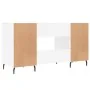 Escritorio madera contrachapada blanco brillante 140x50x75 cm von , Schreibtische - Ref: Foro24-829566, Preis: 130,10 €, Raba...