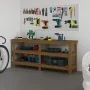 Banco de trabajo madera maciza de pino marrón miel 181x50x80 cm de , Mesas de trabajo - Ref: Foro24-823657, Precio: 218,78 €,...